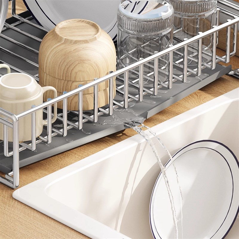 304不c锈钢厨房碗碟架沥水架碗筷碗盘子收纳架水池边置物晾碗水槽