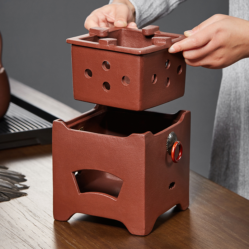 紫砂泡茶炉明火围炉煮茶器小u碳烤炉子室内老式打边炉炭火风炉功