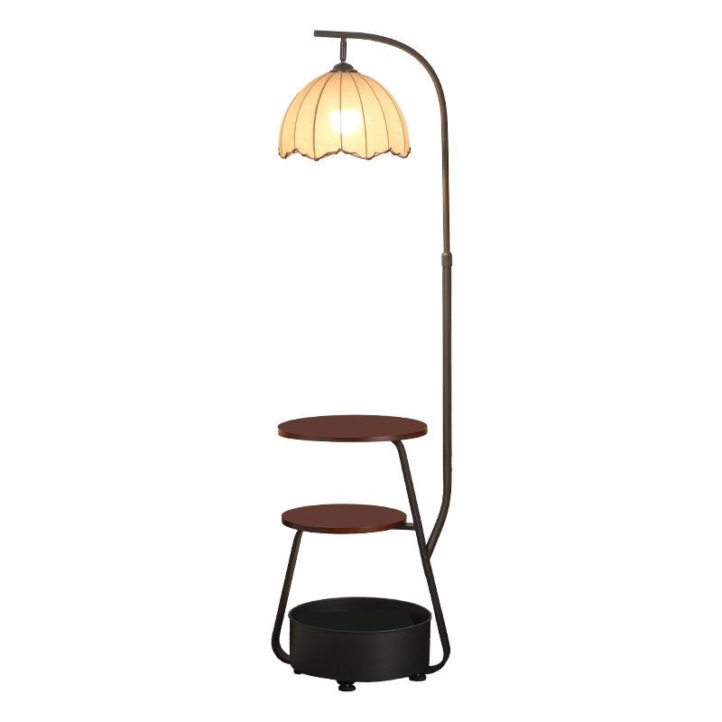 法式中古风落地灯客厅q卧室沙发边几置物架氛围艺术床头柜台灯一,家装灯饰光源,置物功能落地灯,淘宝优惠券,粉丝福利购,淘宝优惠卷