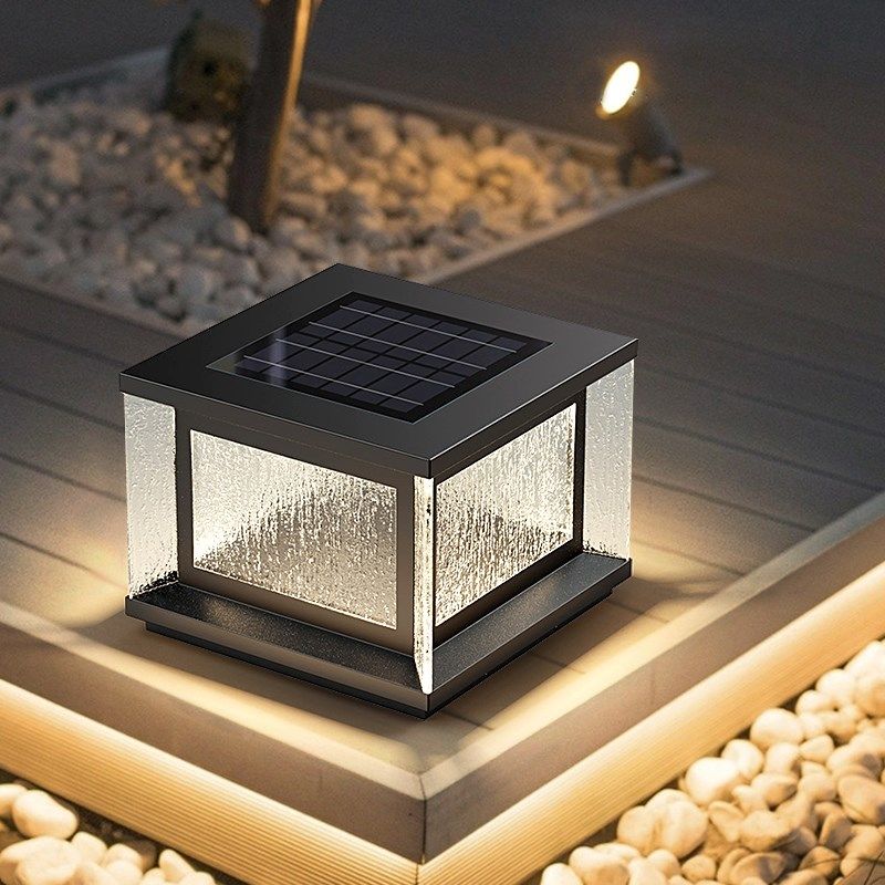 太阳能玻c璃柱头灯户外防水庭院别墅墙头围墙柱子大门口家用门柱,家装灯饰光源,柱头灯,淘宝优惠券,粉丝福利购,淘宝优惠卷