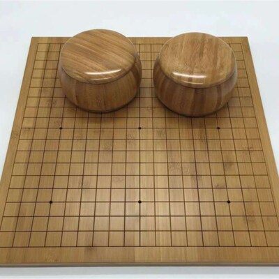 2cm楠竹刻线围棋19路盘象棋盘 9E路13路碳化双面实竹雕刻线围棋盘