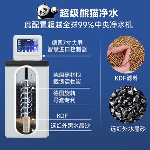 智能中央u净水机20L卡尔冈活性炭家用全屋别墅净 超级熊猫DIY组装