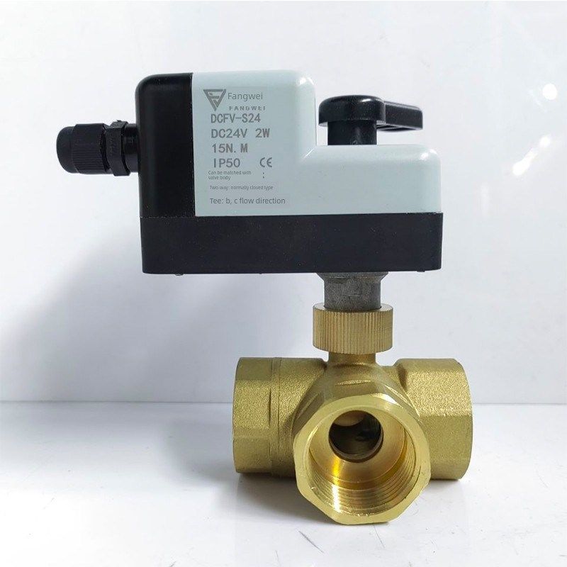 方为手持式自集成Dc12/24V三线C双控螺纹扣电动三通球阀L/T流量开,五金/工具,球阀,淘宝优惠券,粉丝福利购,淘宝优惠卷