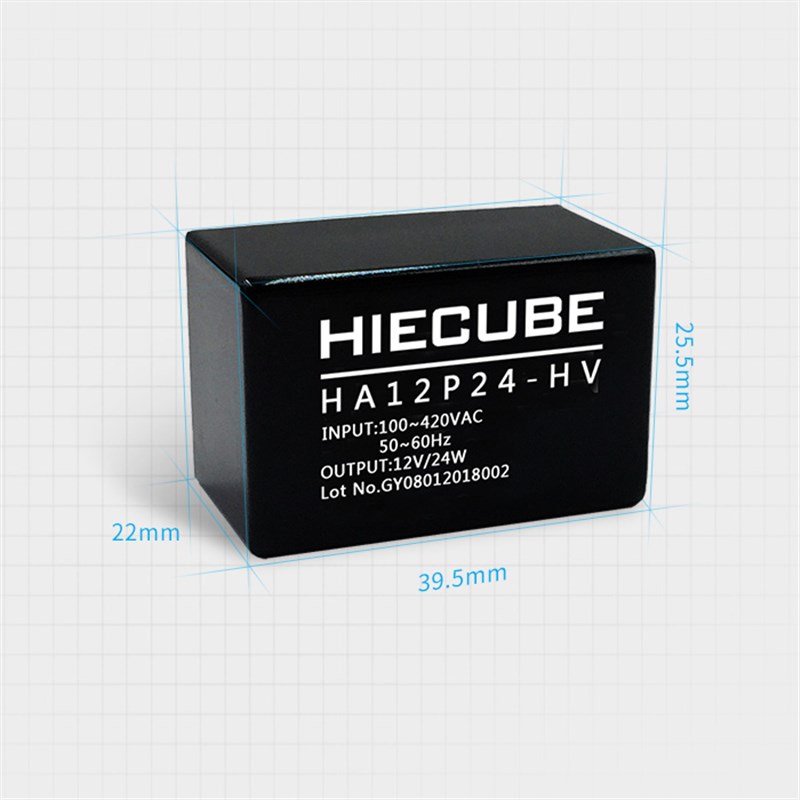 宽电压输入ACDCi开关电源模块380V高压转12V24W隔离稳压HA12P24-H