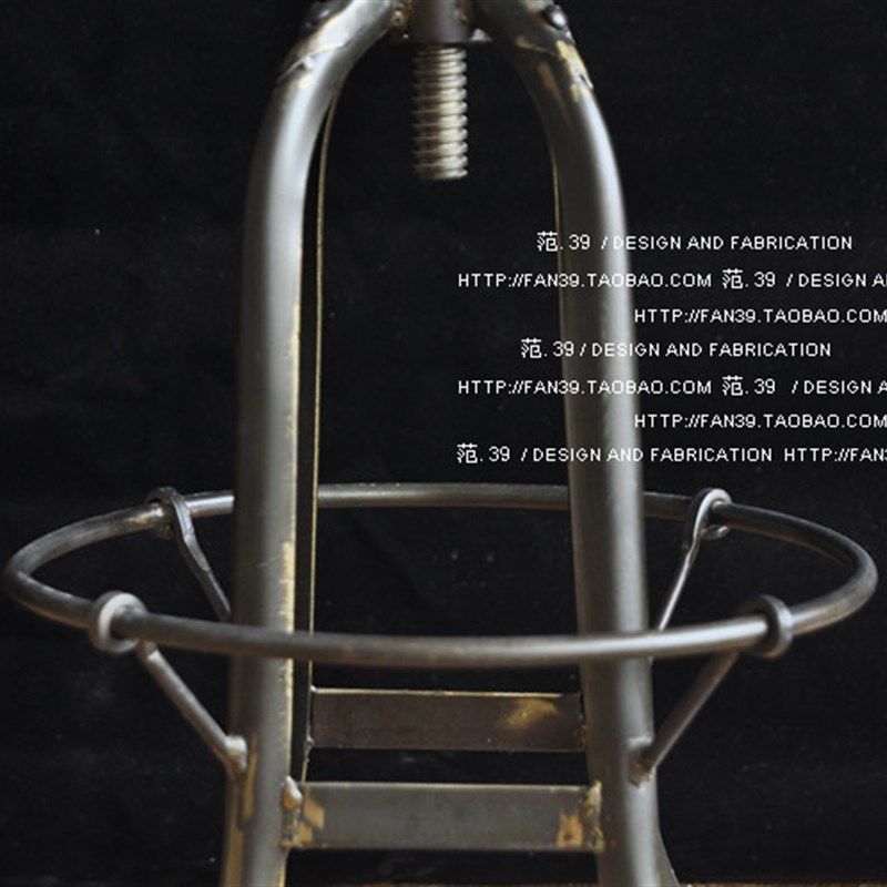 欧式复古实木酒吧椅子新古典美y式吧台餐桌椅高脚凳做旧休闲靠背