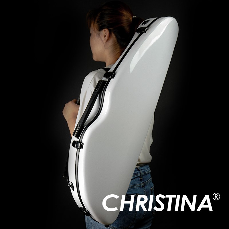 小提琴琴盒VB06-44u 白色三角小提琴盒子  4/4尺寸