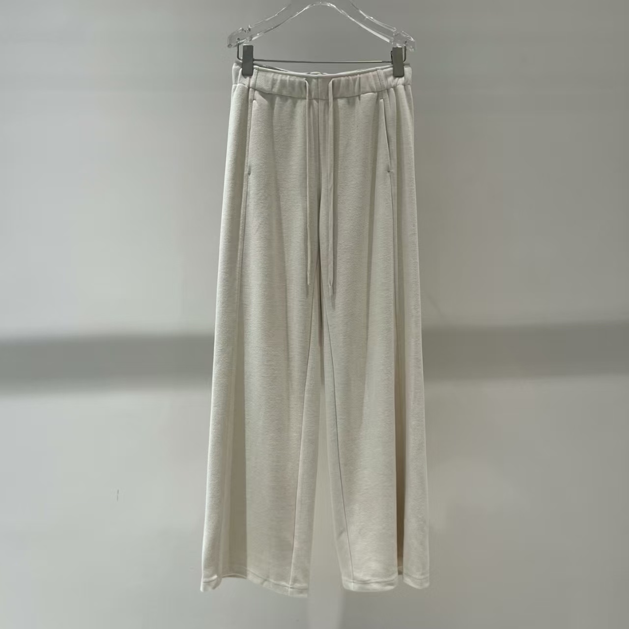 国内代购2025秋季新款松紧腰抽绳高腰直筒长裤女装AR313008