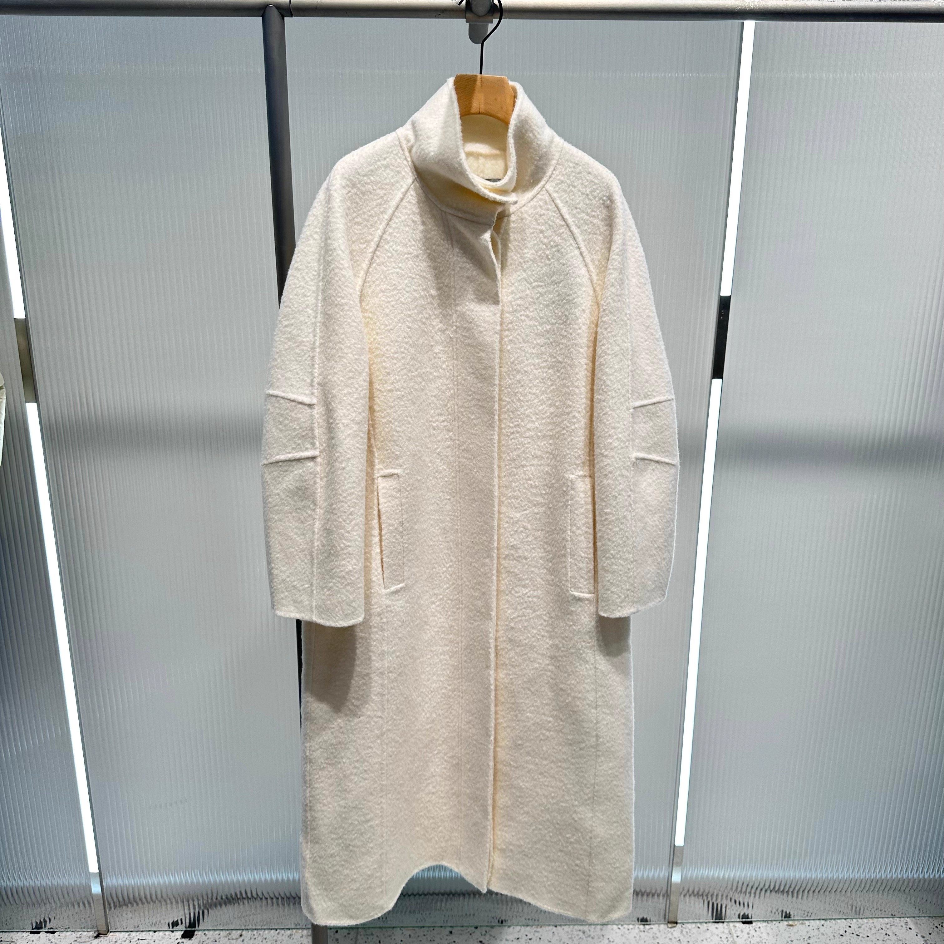 艾诺丝国内代购2025冬季米色长款双面呢大衣毛呢外套女装AR234119,女装/女士精品,毛呢外套,淘宝优惠券,粉丝福利购,淘宝优惠卷