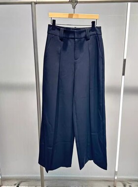 艾诺丝国内代购2025冬季百搭高腰显瘦阔腿裤休闲裤长裤女AR304112