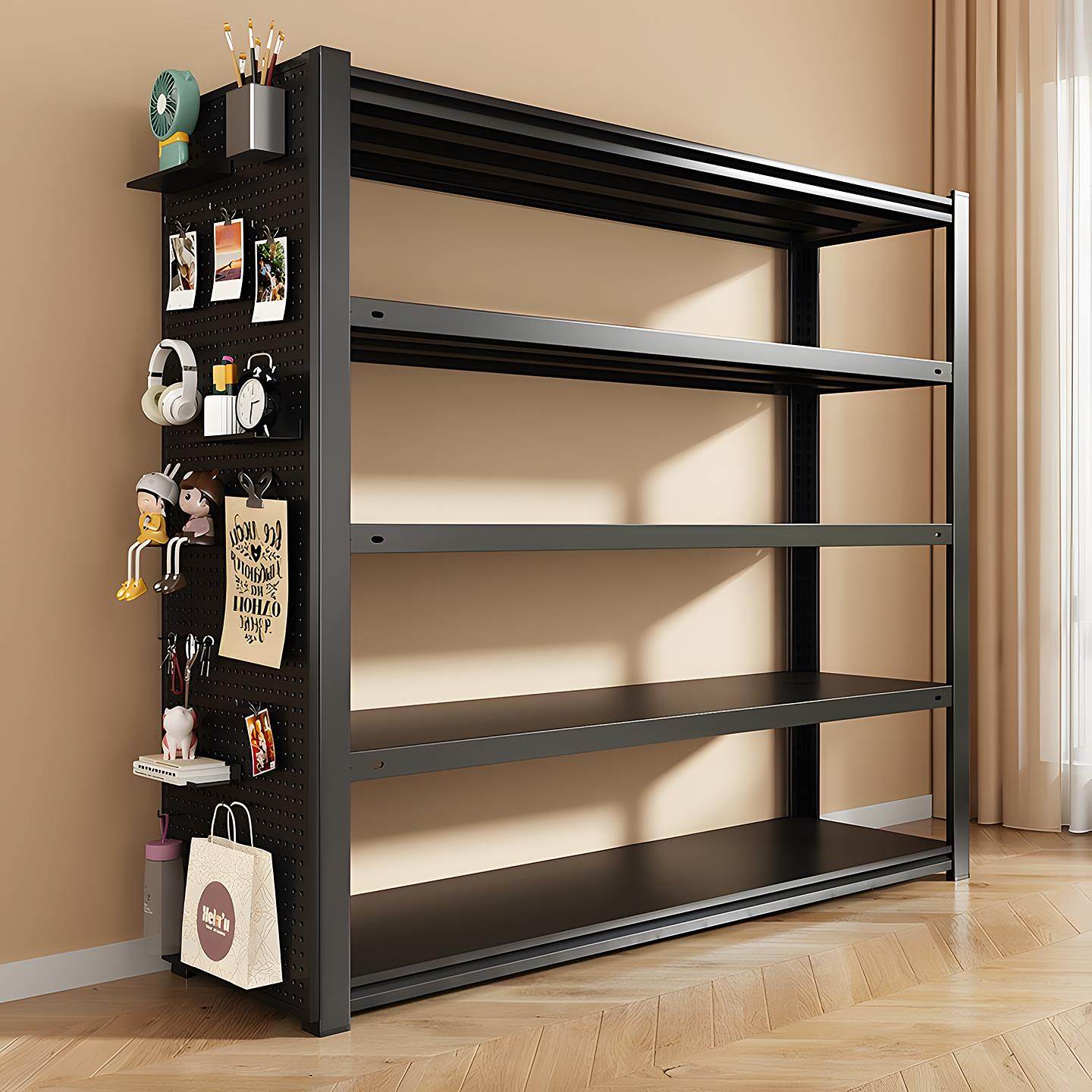 家用货架置物架阳台落地收纳层架多层置物架商用展示架杂物整理架