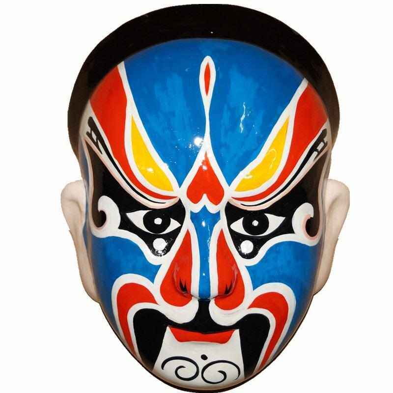 北京京剧脸谱挂件大胡子川剧面具精品火锅店幼儿园关羽脸谱装饰