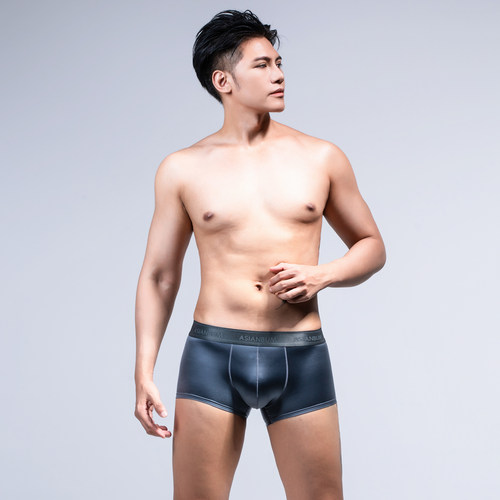 Asianbum丝滑光泽性感男平角内裤