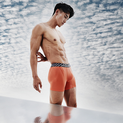 Asianbum男平角内裤冰丝高弹运动