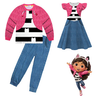 盖比的娃娃屋Gabby's Dollhouse服装角色扮演女童套装儿童连衣裙