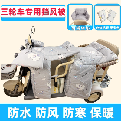 三轮车后座挡风被护腿防寒儿童用
