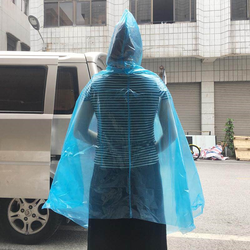 速发10条装一次性雨衣有袖无袖雨披单车骑行男学生旅游野营演出备