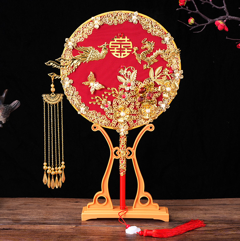 红色新娘团扇结婚秀禾服中式婚礼高级感出嫁遮面扇子送闺蜜礼物品,鲜花速递/花卉仿真/绿植园艺,新娘手捧花,淘宝优惠券,粉丝福利购,淘宝优惠卷