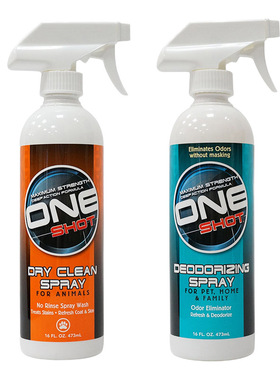 美国原装宠物干洗喷雾+除臭喷雾优惠装 清洁除臭一条龙养宠家庭备