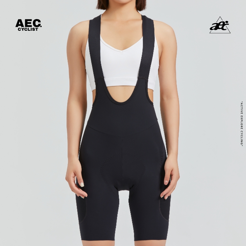 aec骑行裤女款春夏季双箭头坐垫专业背带短裤公路自行车护臀长途