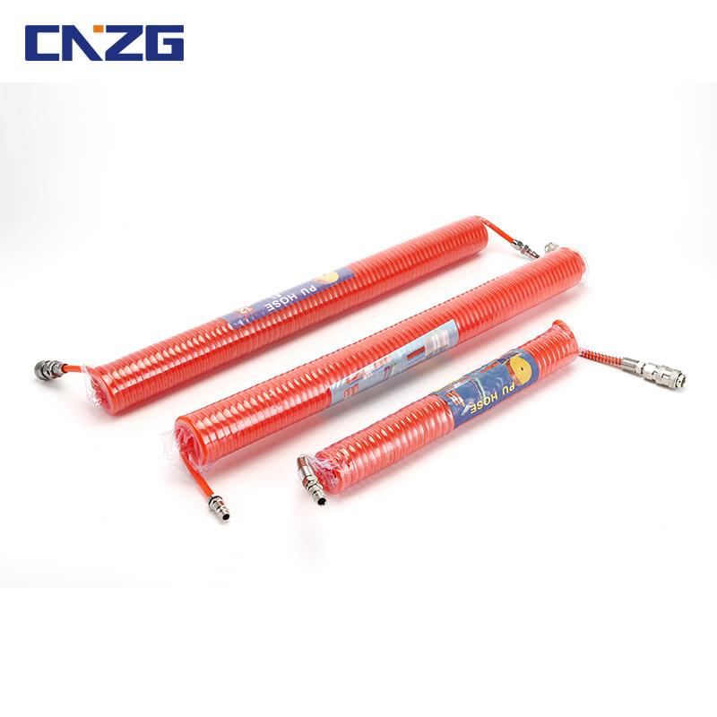 软气动PU8460/10/12弹簧管空压机管气高伸缩泵软管螺旋软管带接压