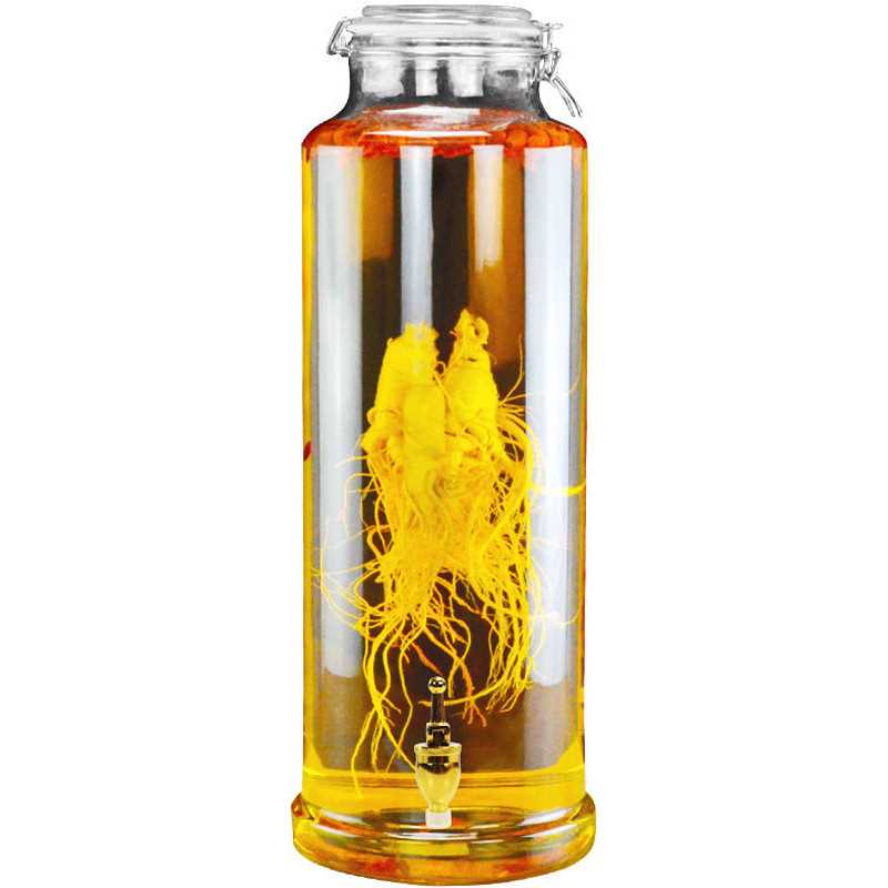 泡酒玻璃瓶专用酒瓶酒坛子带龙头家用密封罐加厚泡酒罐青梅酿酒新