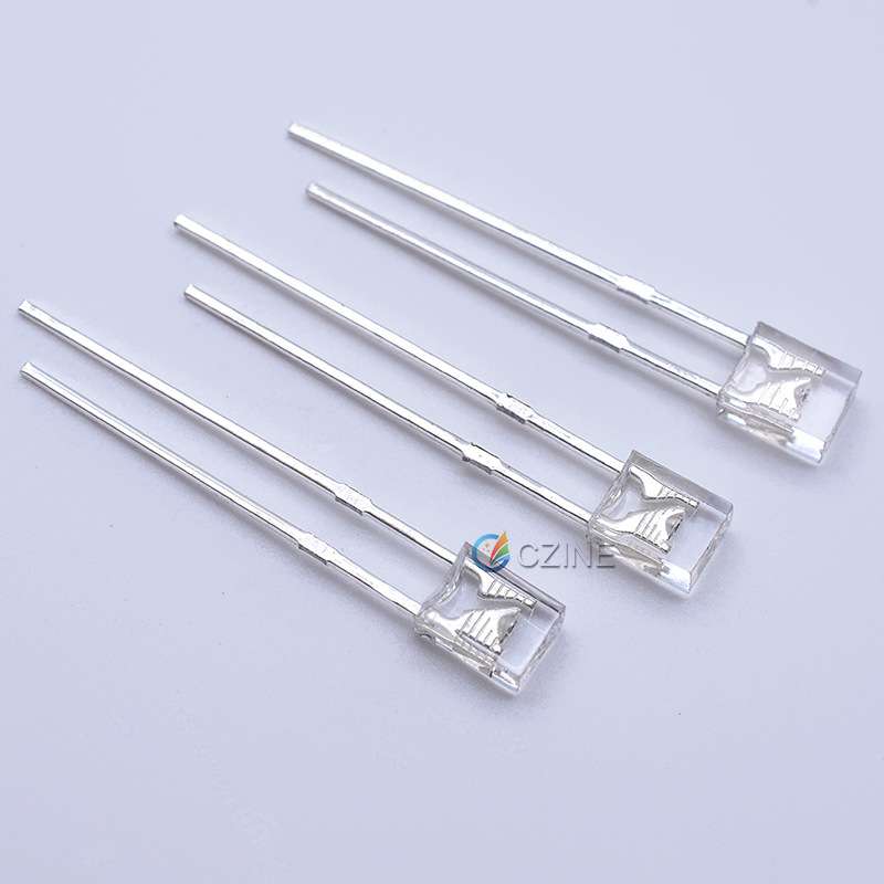 高亮234方灯白发红黄蓝翠绿白光2*3*4mm方形led灯珠发光二极管