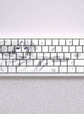 文绍式键帽正刻侧刻透光主题火狼PBT原厂高度适配ACE迈从60656875