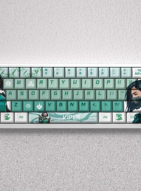 文绍蝰蛇键帽 电竞游戏拳头无畏契约 客制化个性键帽 PBT原厂高度