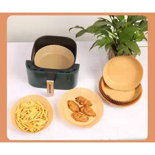 A空气炸锅专用油纸防粘纸食物垫纸吸硅油纸盘烘焙油纸垫烤肉油纸