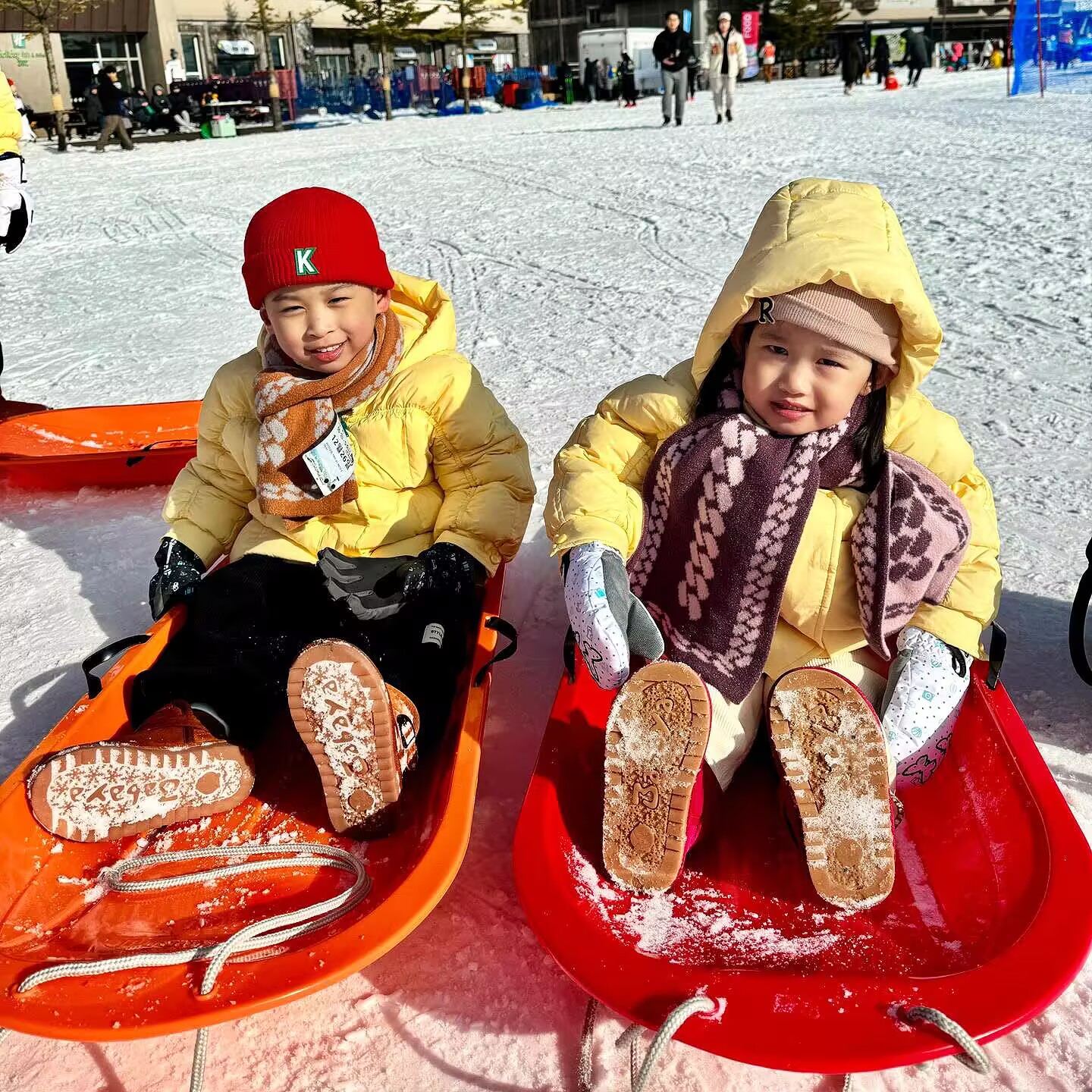 加厚成人儿童滑草板滑雪板