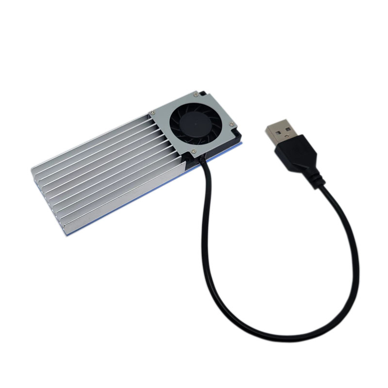 DIY铝片侧吹风扇USB5V静音超薄