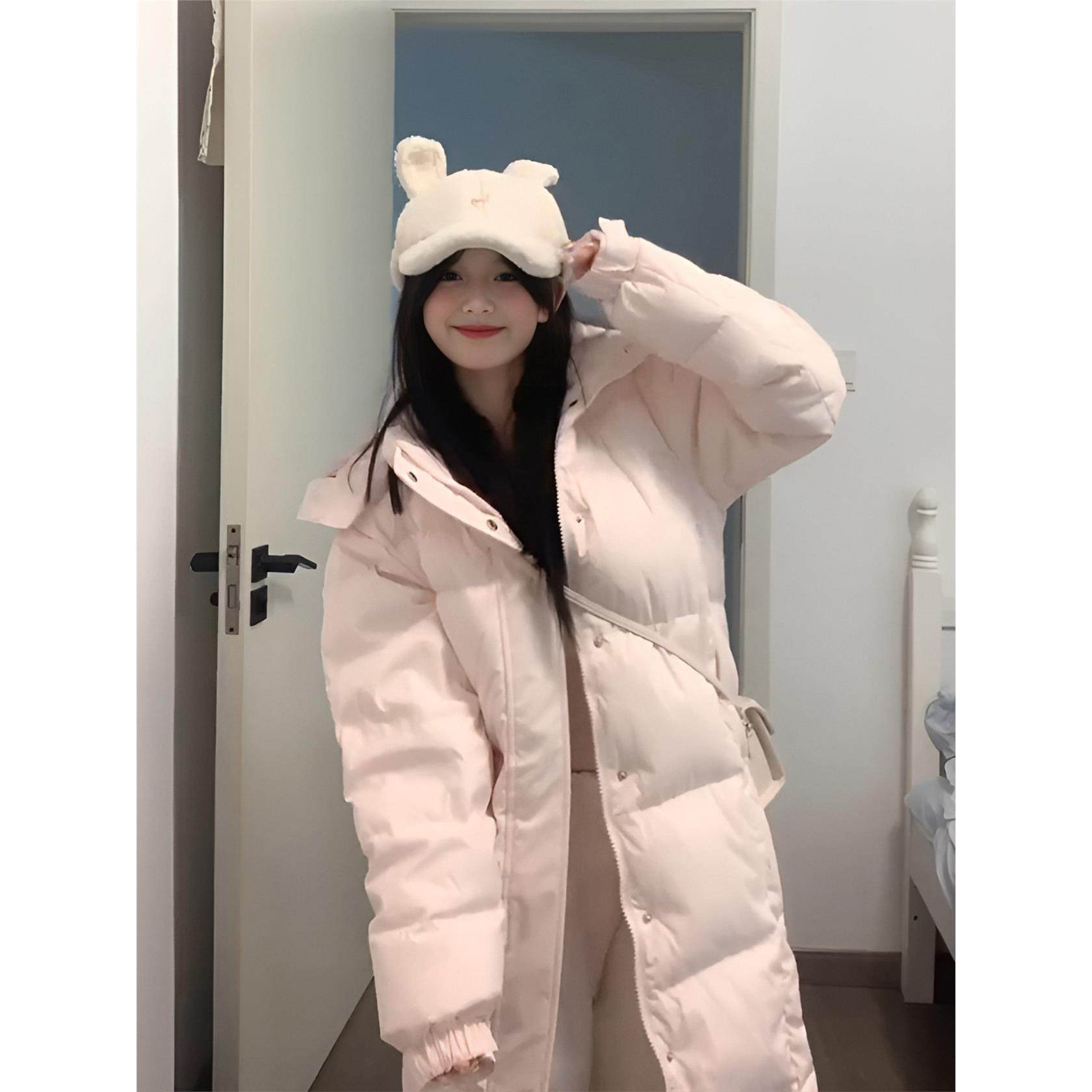 棉袄女款2025新款韩系超好看中戏棉服过膝中长款外套冬季加厚棉衣,个性定制/设计服务/DIY,棉服工装,淘宝优惠券,粉丝福利购,淘宝优惠卷