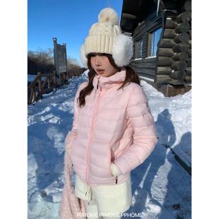 PPHOME自制~奶油排骨棉服 短款轻薄零压感显瘦休闲秋冬连帽外套女