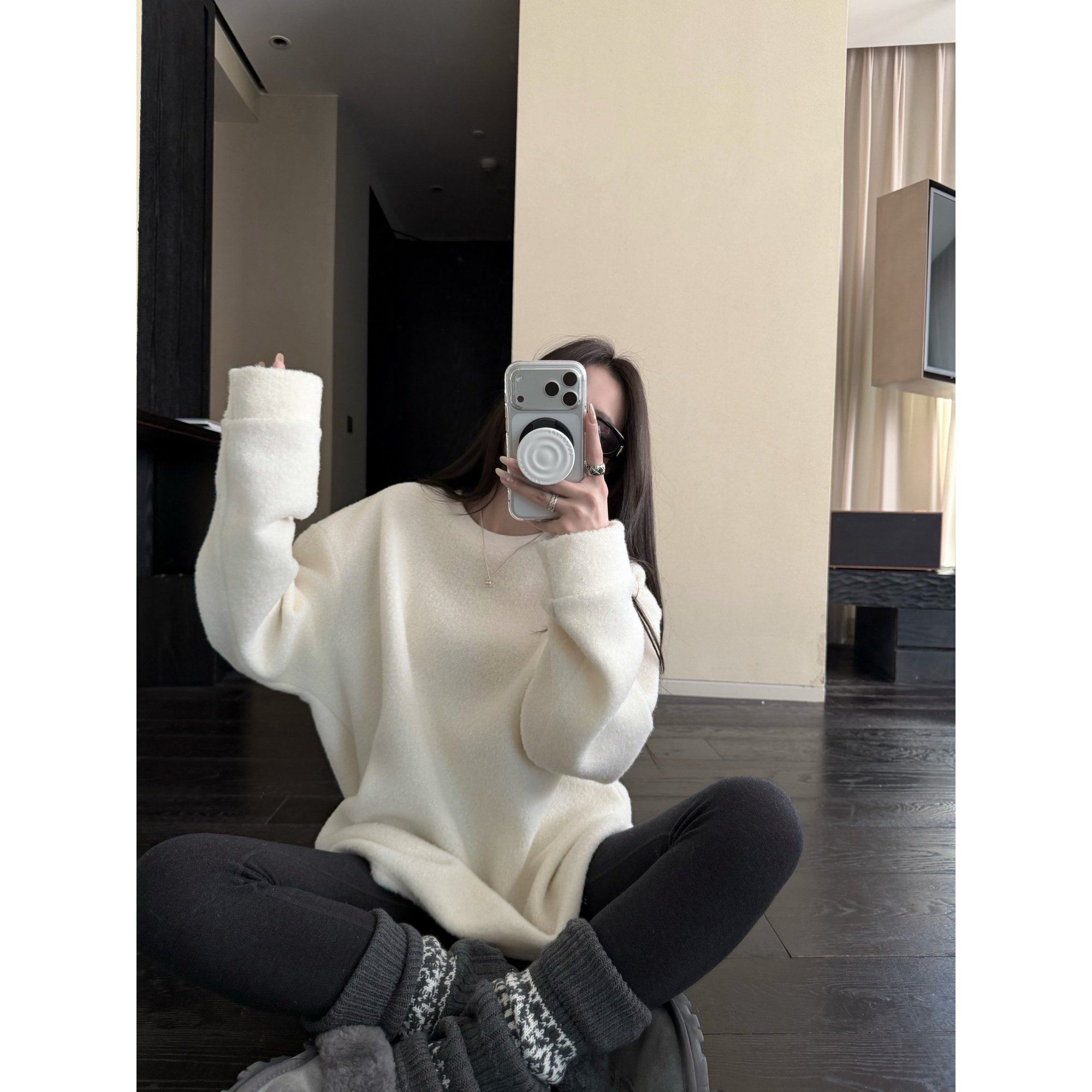 superniniyy 棉花糖&软软糯糯一体绒宽松羊羔毛大卫衣上衣女秋冬,女装/女士精品,卫衣/绒衫,淘宝优惠券,粉丝福利购,淘宝优惠卷