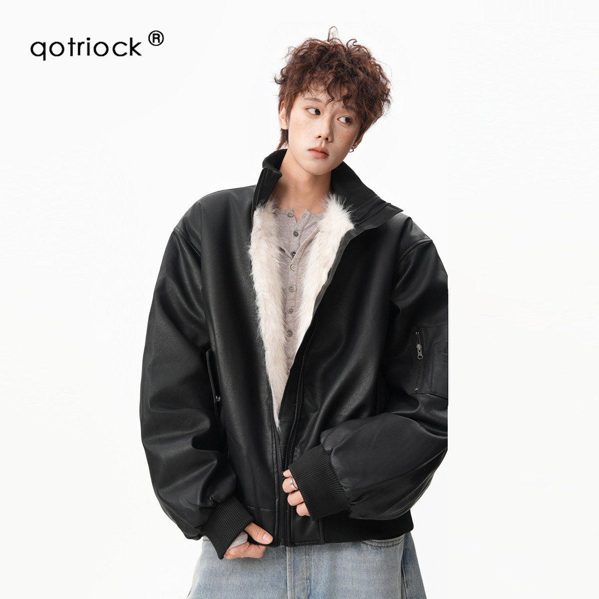 座山雕加绒立领pu皮棉服男女冬季重磅加厚机车服保暖休闲棉衣外套,个性定制/设计服务/DIY,棉服工装,淘宝优惠券,粉丝福利购,淘宝优惠卷