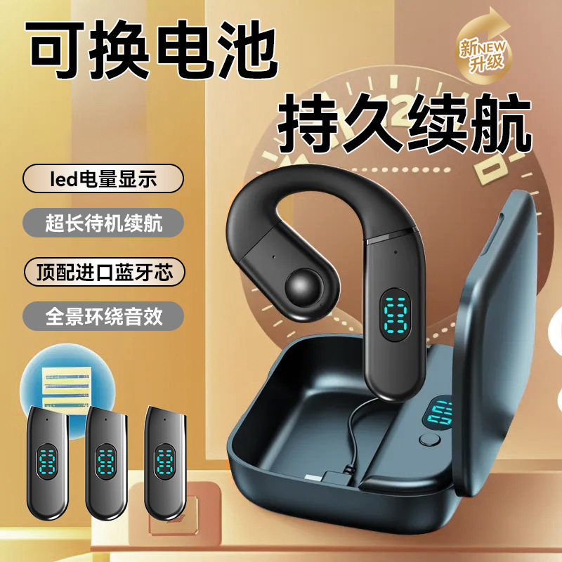 无线商务单耳蓝牙耳机开放式不入蓝牙耳机