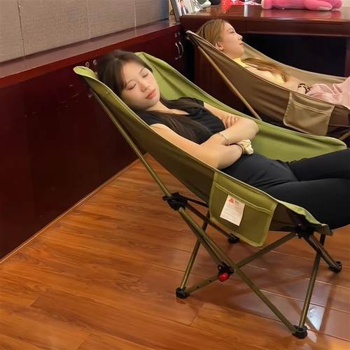 午睡躺椅便携午休折叠床办公椅子