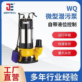 微型潜水排污泵220V小型潜水泵污泥回流泵自带浮球微型潜污泵