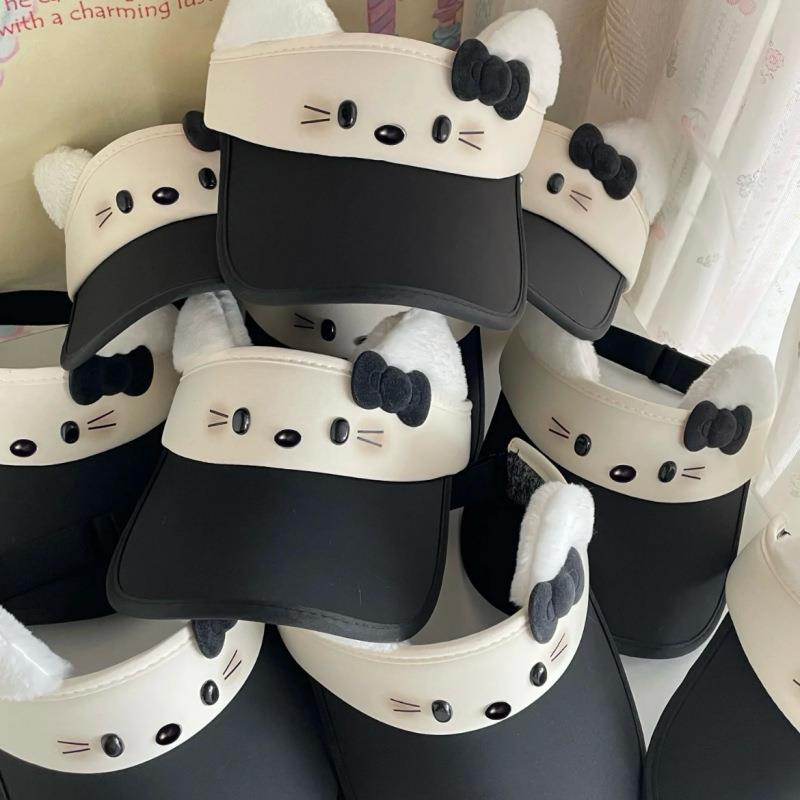 小红书同款暗黑HelloKitty防晒帽