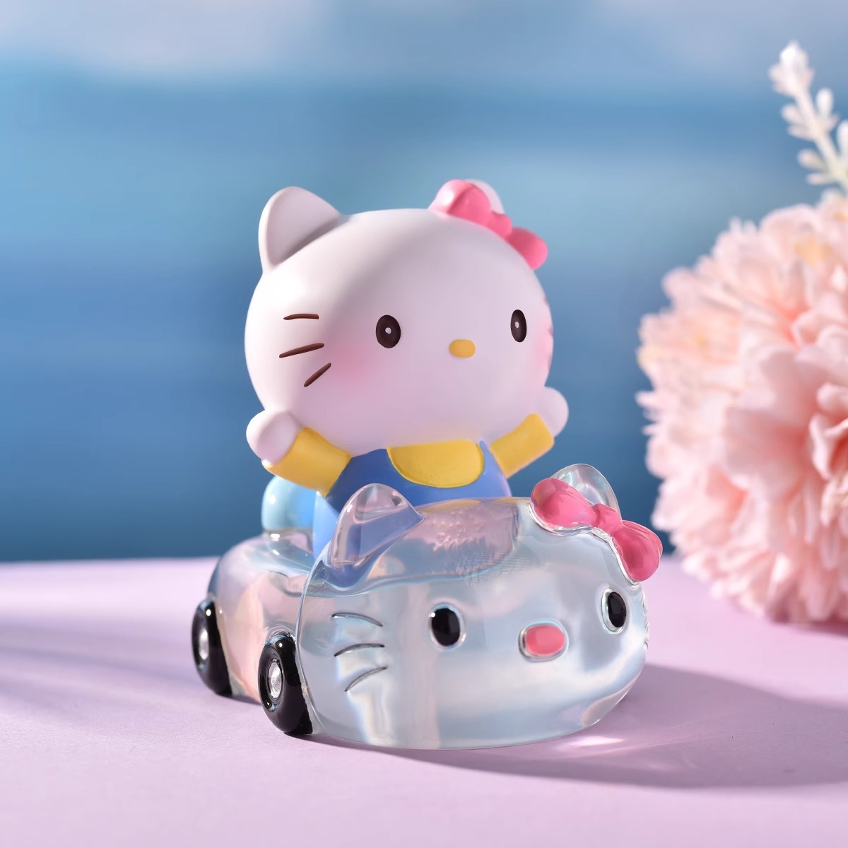 hellokitty萌趣车车盲盒玩偶潮玩手办创意公仔树脂摆件玩具团购