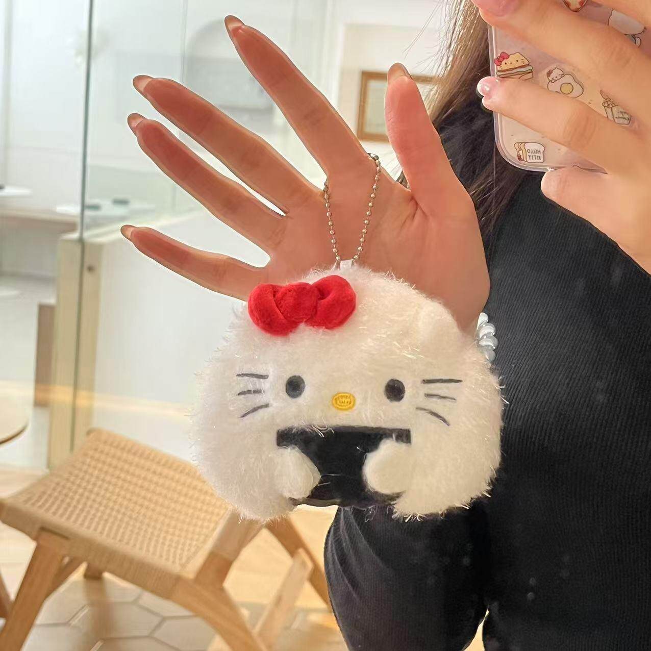 饭团系列挂件hello Kitty饭团玩偶卡通可爱创意钥匙扣装饰小挂件