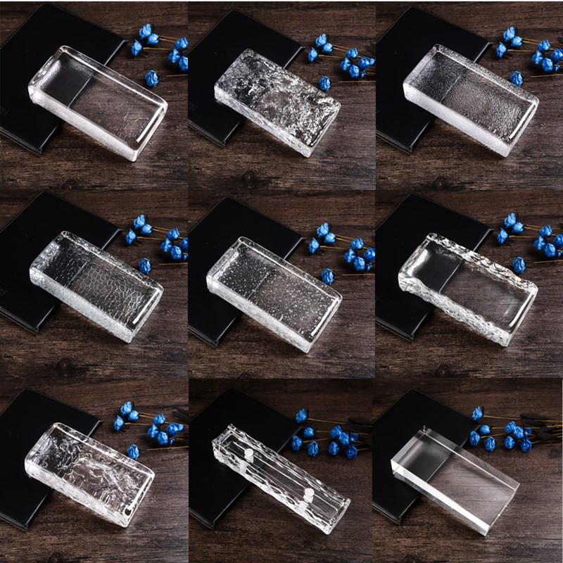 玻璃砖隔断墙透明方形背景墙超白色磨砂实心水晶砖大型家用屏风