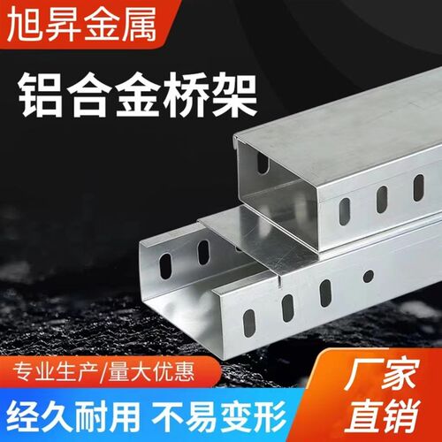 工厂现货铝合金电缆桥架300*100防火喷塑热浸锌镀锌梯式 不锈钢厂