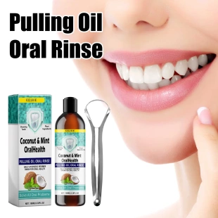 Mouthwash Clean Coconut Breath Oral Fresh Remove Oil Stains