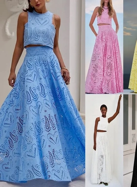 Sleeve Long Dress Pocket Set Casual Holiday Loose Two Piece