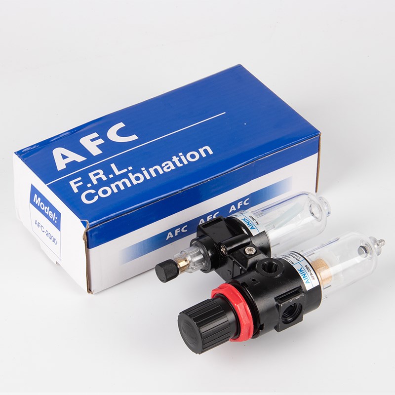 空压机气源处理器气动二联件AR减压调压阀油水分离器气泵过滤器