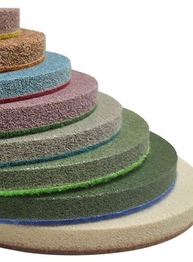 12寸300mm 大水磨片s 水晶玉石印章抛光片 大理石材 绿色软磨片