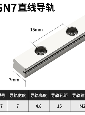德国上银微型直线导轨滑块线轨滑轨MGW MGN5CH/7CH/9CH/12CH/15CH