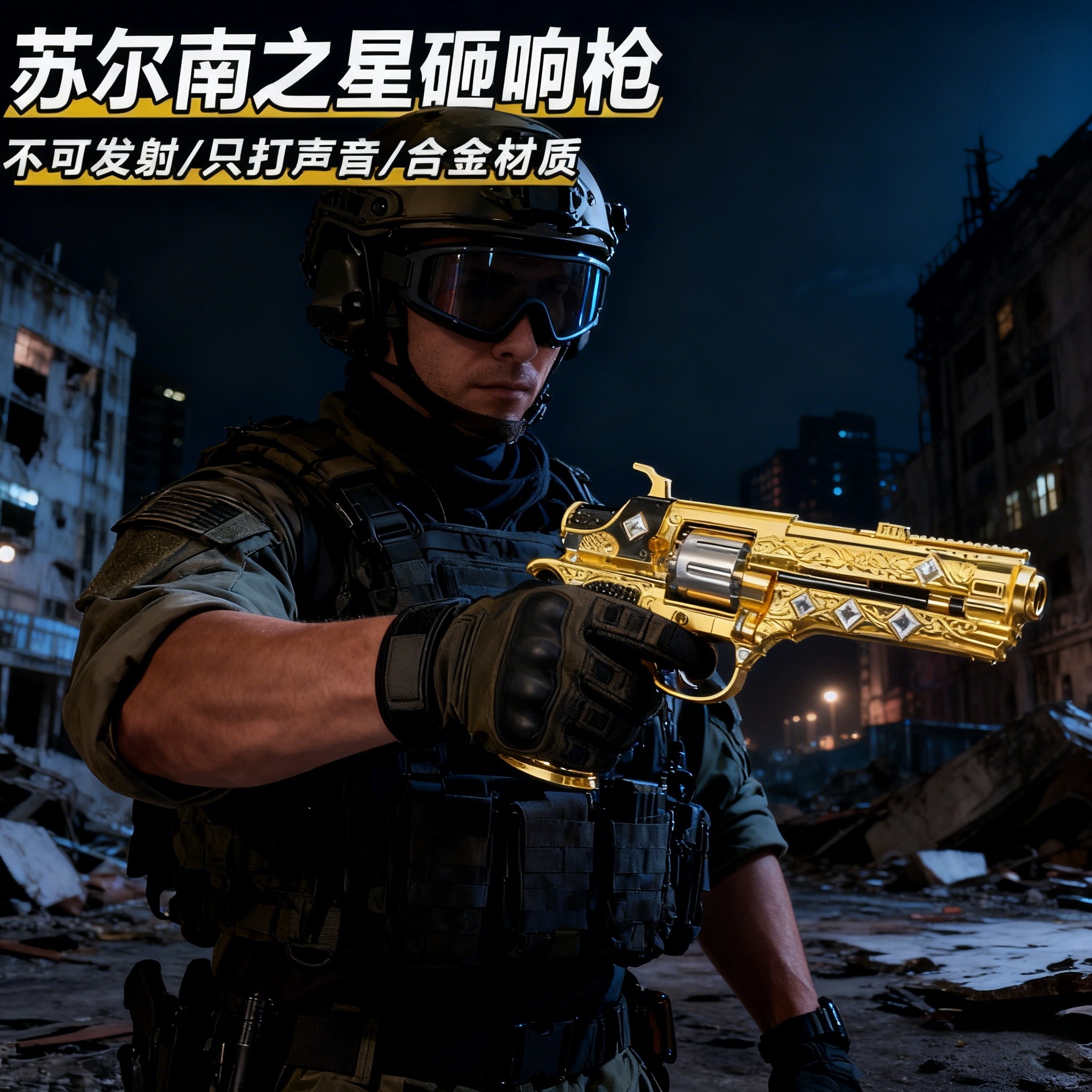 苏尔南之星砸响枪玩具不可发射和平精英游戏周边合金材质军迷收藏
