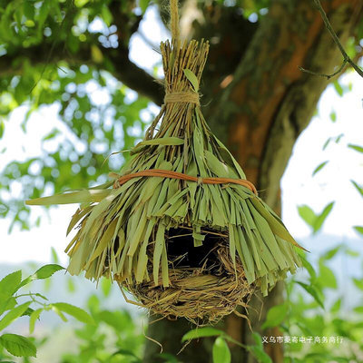 现货速发鸟巢摆件自然角幼儿园森系植物角户外装饰微景观别墅庭院